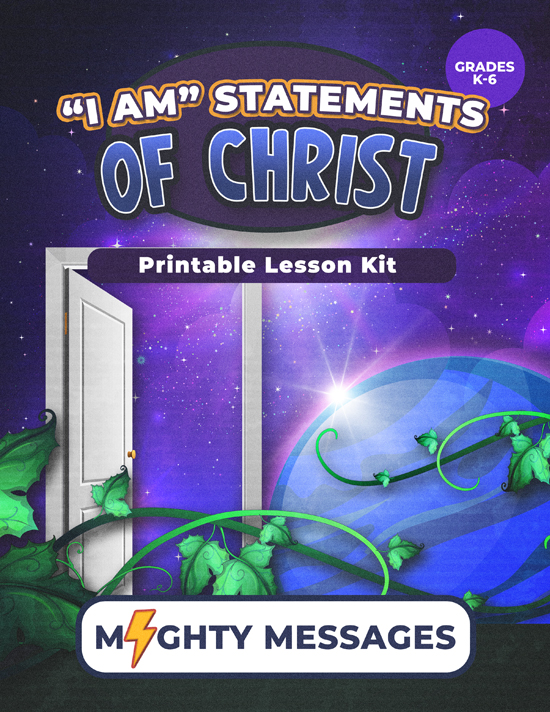 I Am Statements Lesson Kit: Includes crafts, games, worksheets, lesson outline, scripture, certificate, etc.