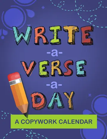 Write-a-Verse-a-Day Copywork Calendar